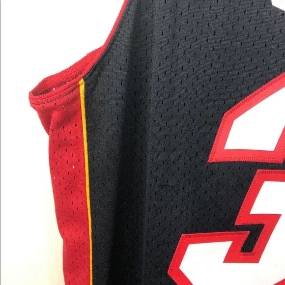 Shaquille O’Neal Shaq Miami Heat Authentic Reebok Black NBA Jersey XL +2 Length - Picture 3 of 11